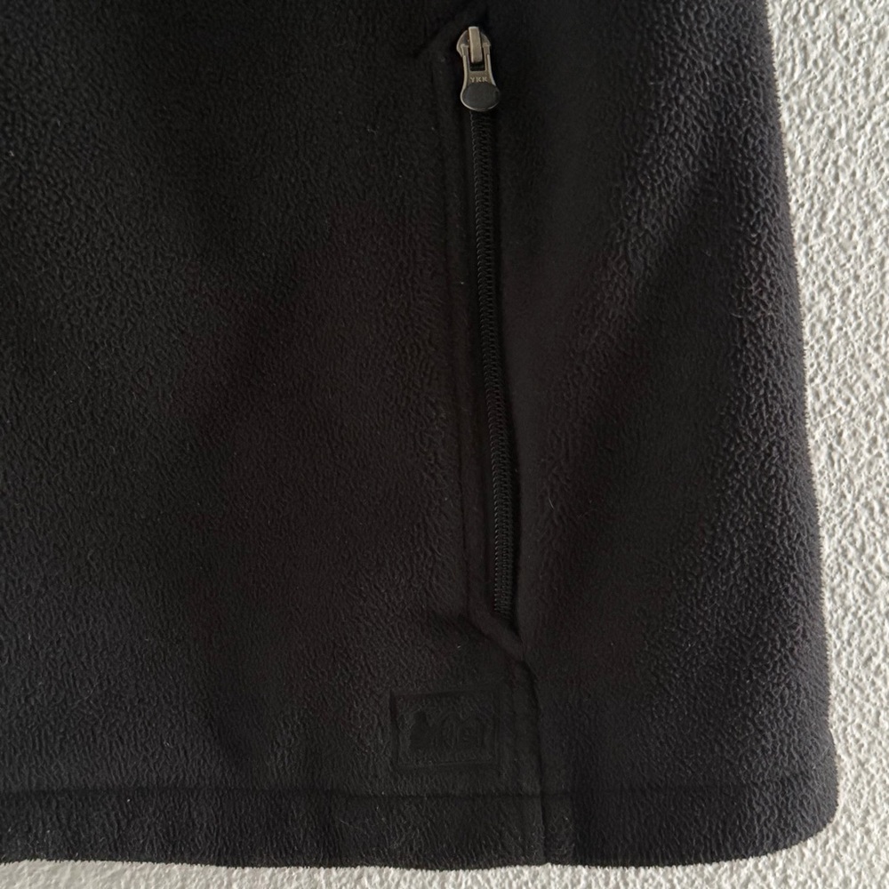 REI Vest Womens 1X‎ Polartec Sleeveless Full Zip Fleece Black - Picture 4 of 6